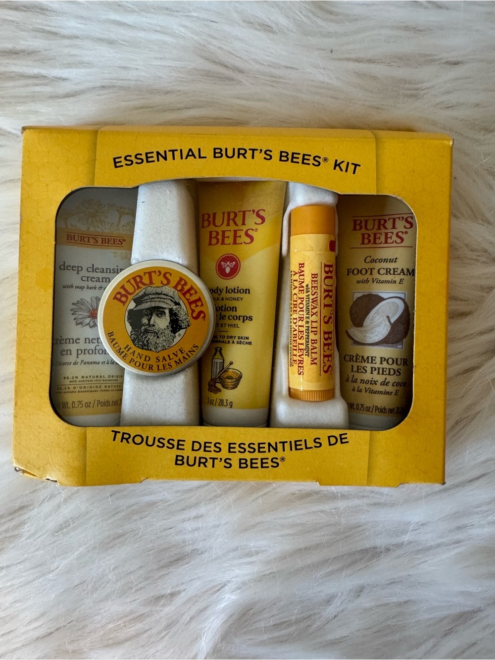 Burt's Bees Yellow Travel Hand & Foot Care Kit
